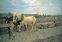 Sir George Clausen - Ploughing